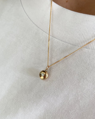 Diamond Bobble Pendant Necklace