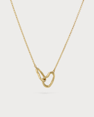 Small Abstract Necklace Gold