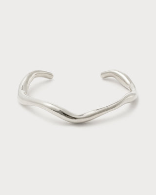 Still Wave Silver Bangle